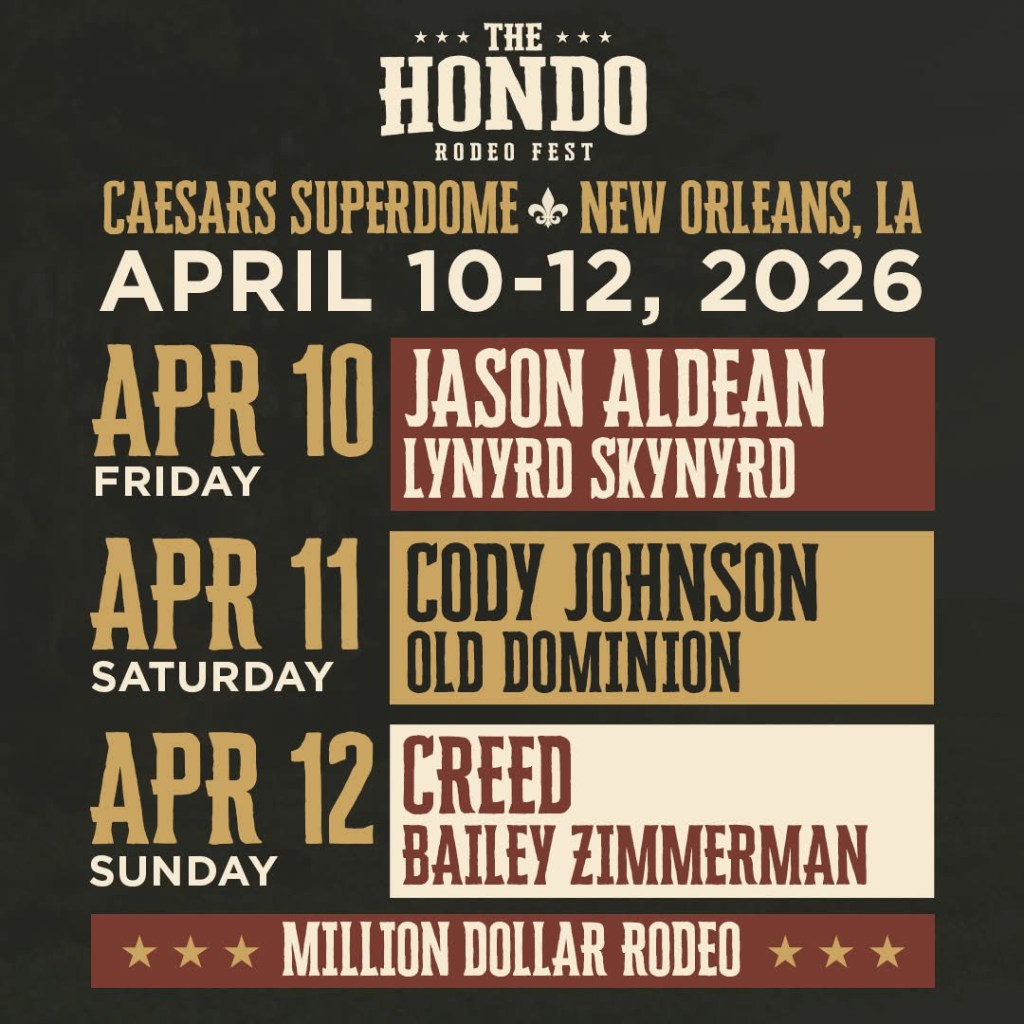 The “Hondo Rodeo Fest” Announced A Stacked Lineup With Jason Aldean ...